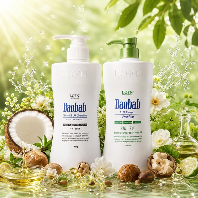 바오밥 LPP 국민 트리트먼트 1000ml+건성샴푸 1000ml