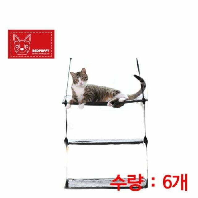 반려동물 펫방석 침대 강아지 고양이 레드퍼피 키티실 윈도우 캣베드 3단 6