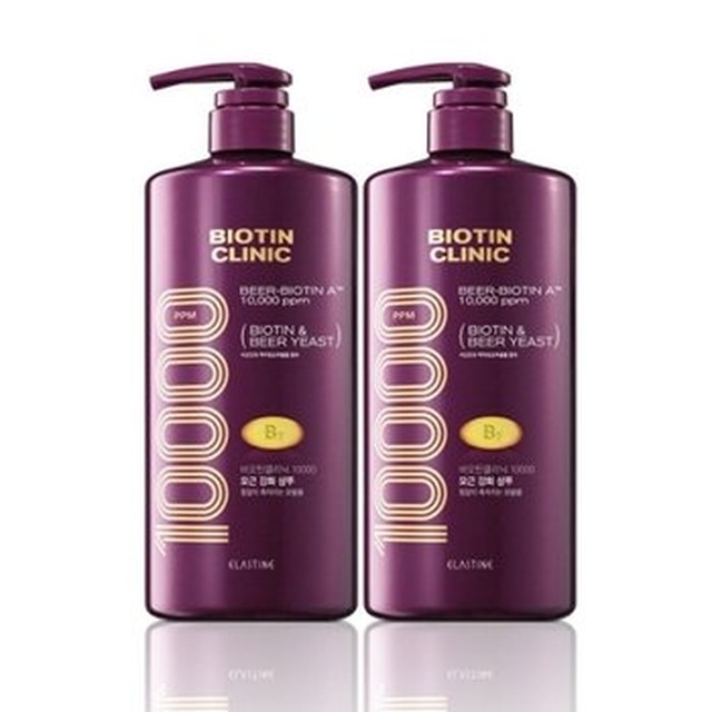 [엘지생활건강] 엘라스틴 비오틴클리닉 맥주효모 볼륨케어 샴푸 1000ml 2개[이마트몰]