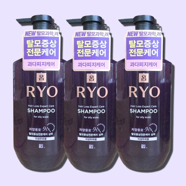 온누리 려 자양윤모 9ex 샴푸 400ml-지성두피용 3개