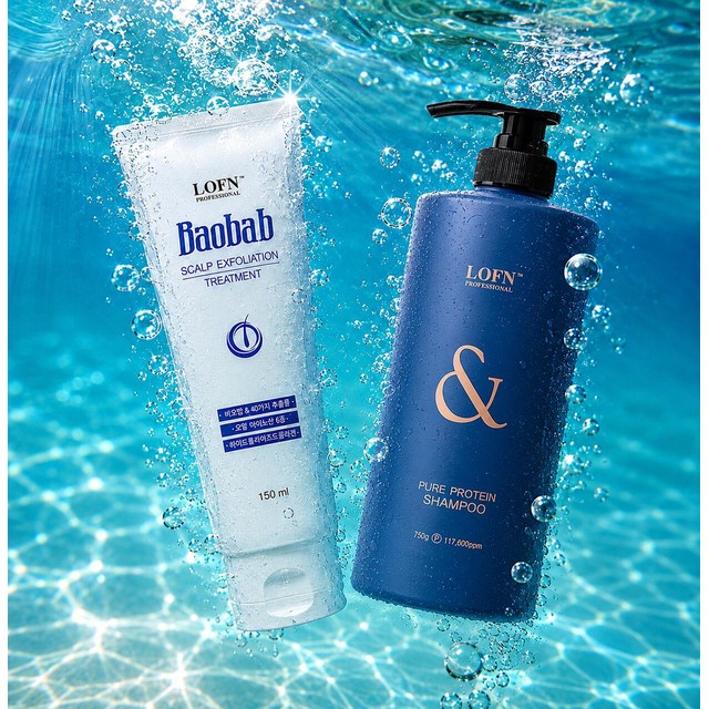 로픈앤 퓨어 프로틴 단백질 샴푸 750g + 두피 각질 제거 스케일링 젤 150ml