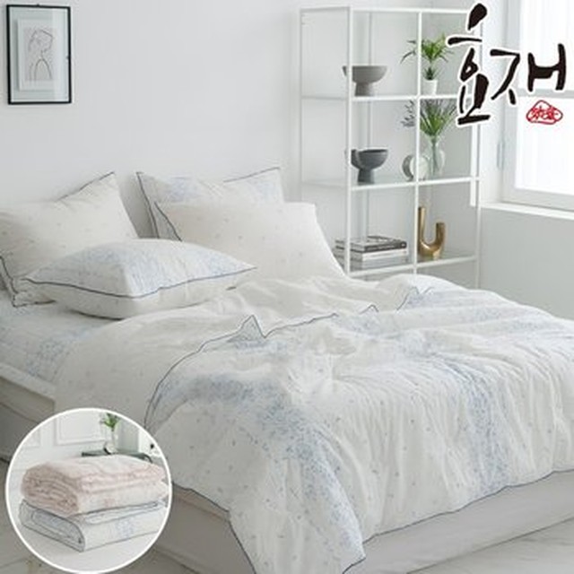 빌랑 여름 고밀도면 옥수수솜 차렵이불(SS) by효재