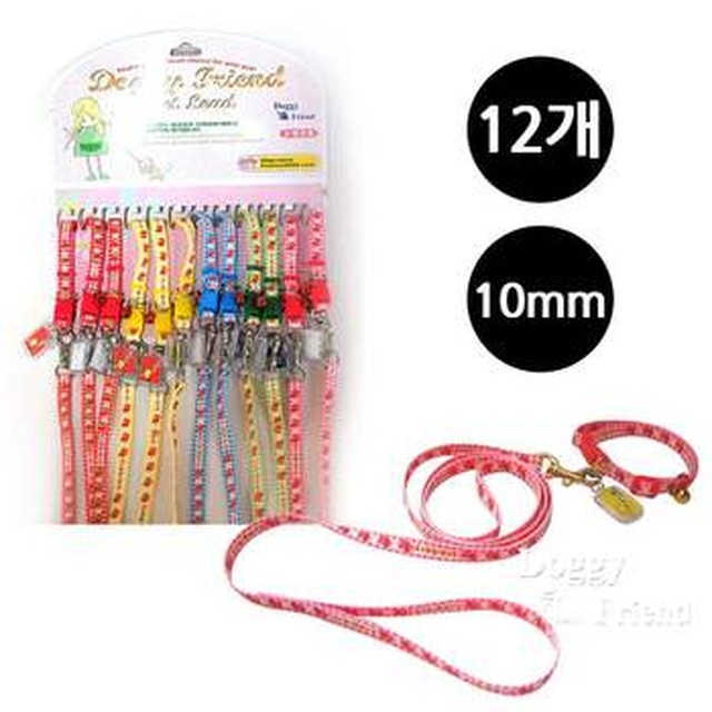 도기프렌드 파스텔 딸기 강아지 목줄셋트 10mm (12개) (1판) (랜덤발송) WFQ6C6T