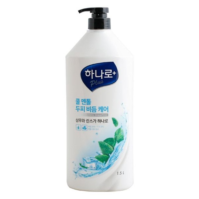 [보리보리] 베스트쇼핑 애경 하나로플러스 비듬샴푸 쿨멘톨 1.5L x3개