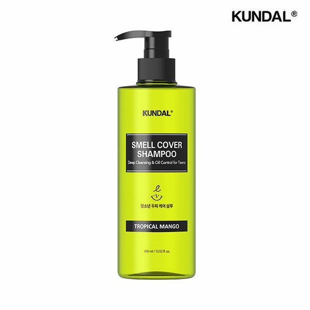 쿤달 올데이 스멜커버 청소년샴푸 400ml 트로피컬망고