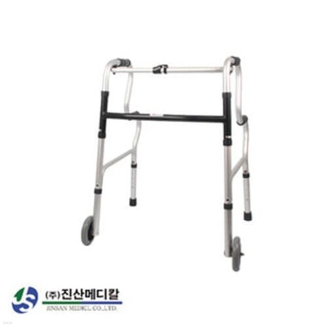 프로 진산 웰비 2단 바퀴워커(접이식 보행보조기)