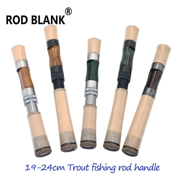 로드 블랭크 1 세트 19-24CM 스핀 송어 낚시대 핸들 3A 코르크 그립 우드 릴 시트로드 빌딩 부품 폴 DIY 액세서리