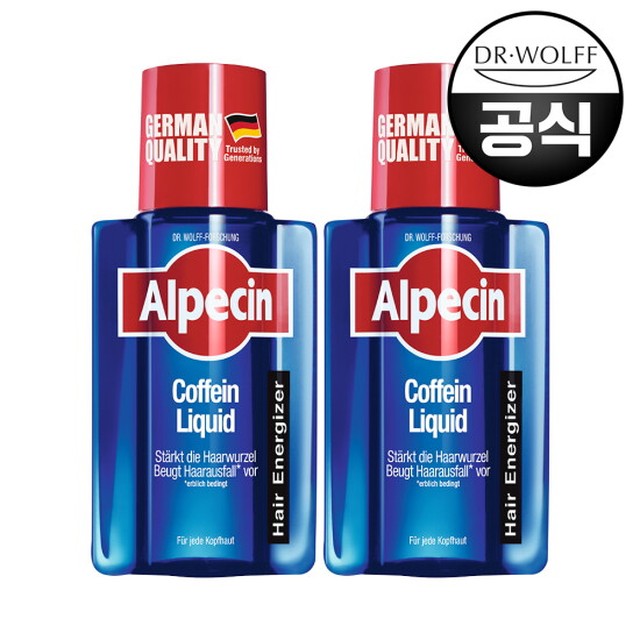 알페신 카페인 리퀴드 헤어토닉(모발 및 두피 영양) 200ml X 2