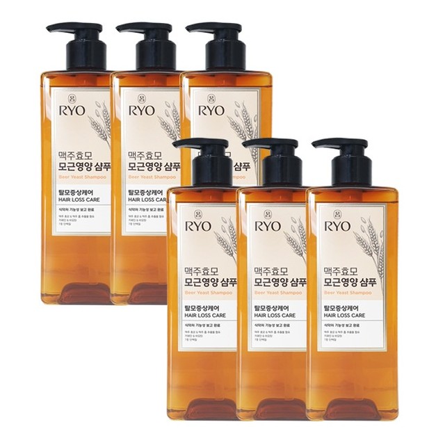 려 려 맥주효모 모근영양 샴푸 600ml x6