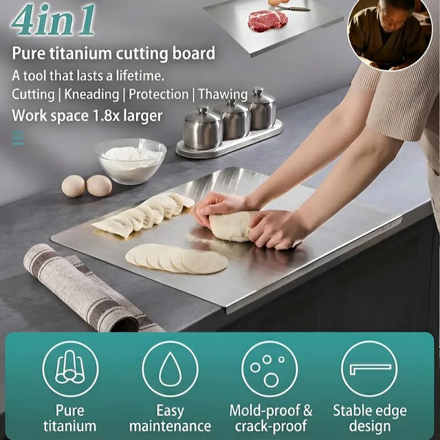 두꺼운 티타늄 도마 곰팡이 방지 스크래치 방지 양면 식품 등급 주방용 도마