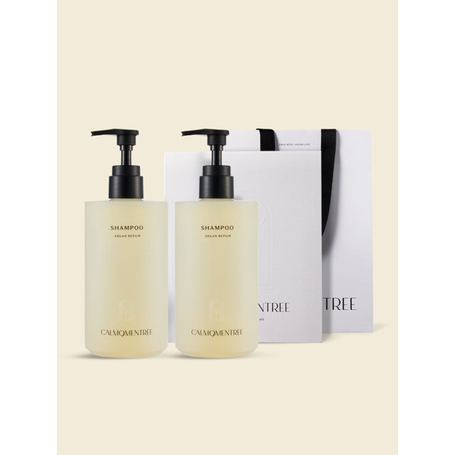 캄모멘트리 아르간 리페어 단백질 샴푸 500ml 2개 세트 헤어케어 샴푸 린스