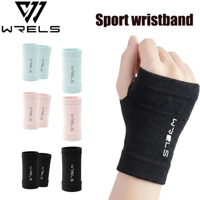 WRELS 하프 핑거 글러브 탄력 압축 엄지손가락 구멍 웨이트리프팅 손목 보호대 경량 짐 피트니스 손목 슬리브