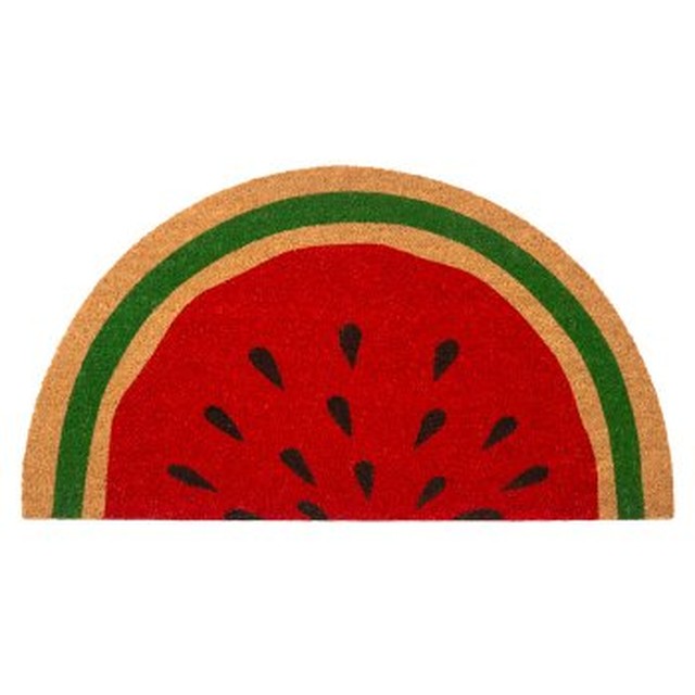 이케아 HALLSPAR 할스포르 수박모양 도어매트 50x90cm 현관매트 발매트 황마매트