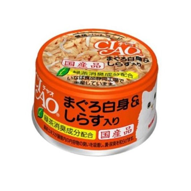 고양이간식 이나바 챠오 화이티캔 참치흰살 치어 캔간식 묘묘식사