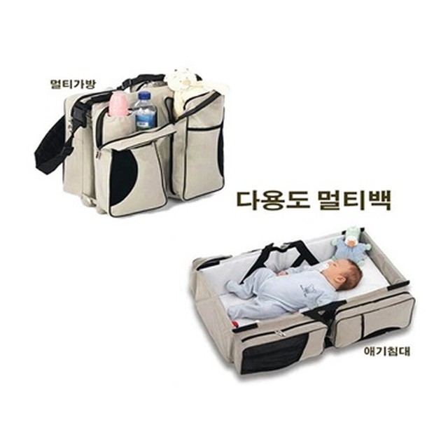 쿡베이비 휴대아기침대 가방 수납멀티백 보온보냉