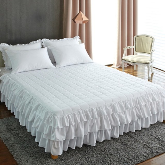 아망떼 피에르 화이트 침대커버 SS(110X200X53(높이))