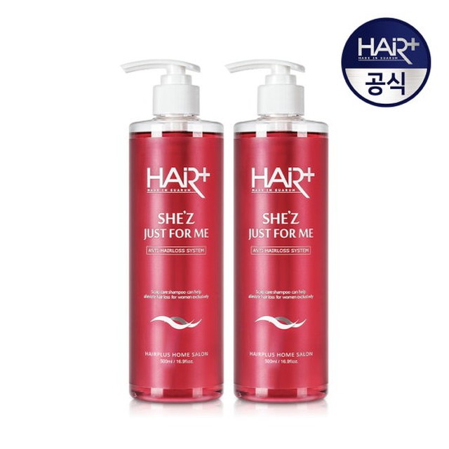 쉬즈 여성 탈모 완화 샴푸 500ml X2개