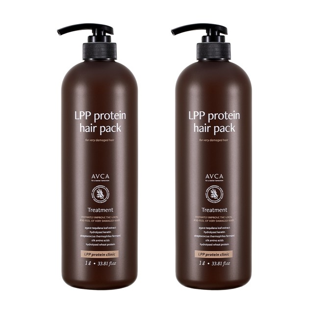 아브카 LPP 단백질 헤어팩 극손상모 케어 트리트먼트 1000ml 2개