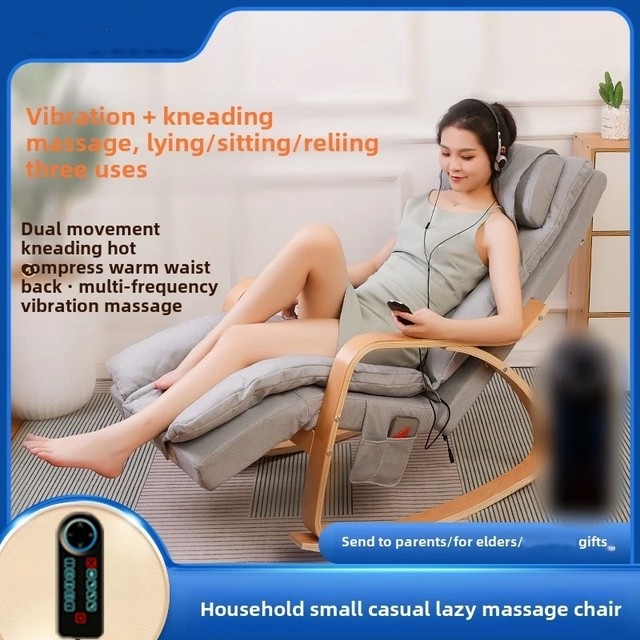 제조업체 직접 전기 레저 리클라이닝 홈 오피스 마사지 Shiatsu Rocking Massage Chair with New Upgrade Roller