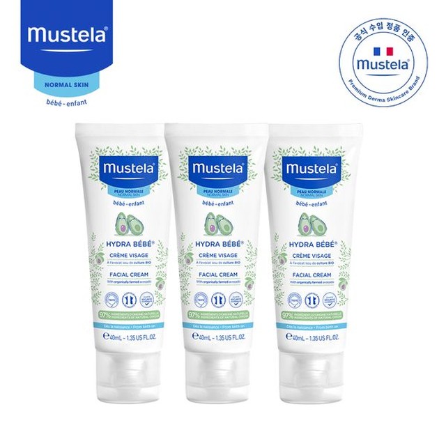 무스텔라 무스텔라 이드라베베 페이셜 크림 40ml 3개 (수분크림)
