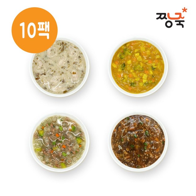 짱죽 냉장이유식 영양국+소스 골고루 10팩