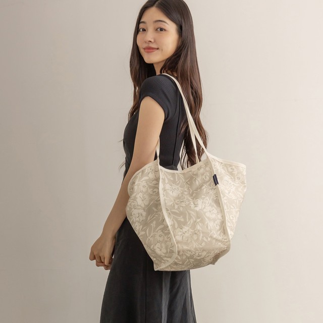 하이루프 쇼퍼백 라지(L) 레오파드 호피 플라워 숄더백 에코백 v2