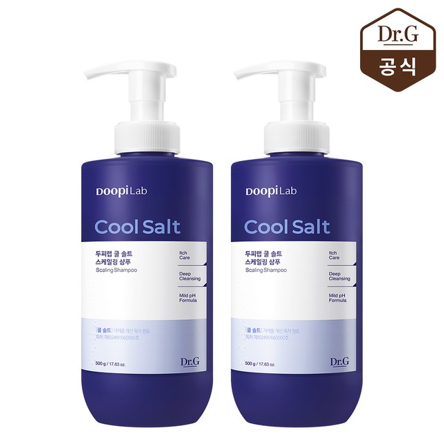 [닥터지] 두피랩 쿨 솔트 스케일링 샴푸 500ml 1+1 +할인쿠폰