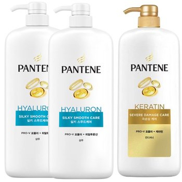 [기타] 대용량 팬틴 실키 스무드케어 샴푸 1200ml x2개 + 극손상 컨디셔너 린스1200ml x1개[이마트몰]