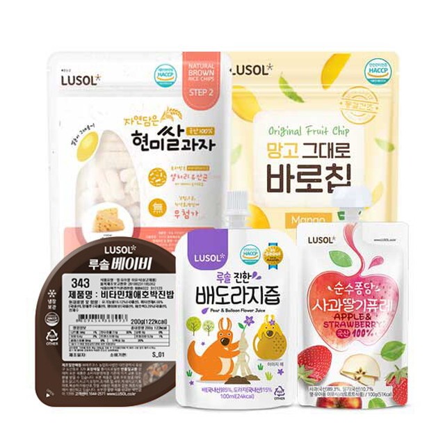 루솔 최대 20% 적립 진한 배도라지즙 이유식 간식 핫딜!