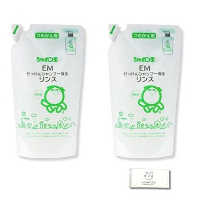 [기타] EM 비누 샴푸 전용 린스 철회용 420mL×2봉 세트약산성무첨가 실리콘·향료