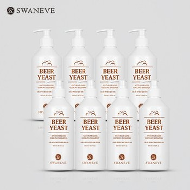 [기타] 스와니브 맥주효모 탈모 완화 쿨링 샴푸 (500ml)* 8통[이마트몰]