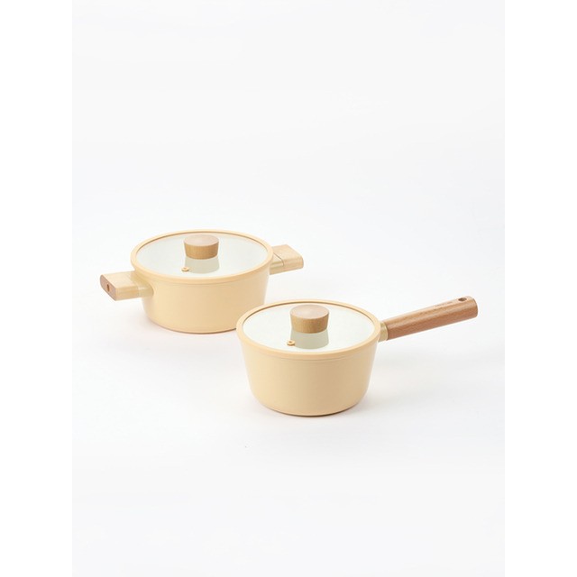 제이비홈 네오플램 메이즈 세라믹 냄비 2종 세트 (18cm 편수+ 20cm 양수) 키친 조리도구