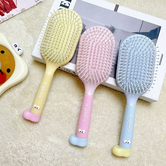 YC PLUS 도파민 파스텔톤 머리 빗 두피 마사지 쿠션 헤어브러쉬 3colors