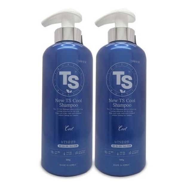 [하프클럽 셀러허브 뷰티]TS 쿨샴푸 500g 뉴 쿨링 샴푸 탈모완화 2개 Ss