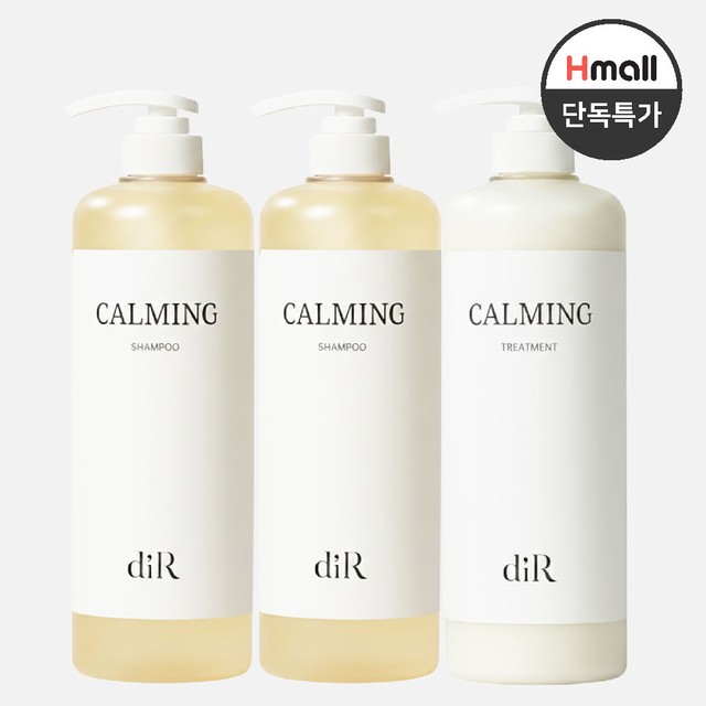 [Hmall단독] 실속패키지 – 디알 카밍 약산성 미용실 단백질 케어 샴푸/트리트먼트 1L x 3개 +사은품(디알 프리미엄 6종 체험 스타터키트)