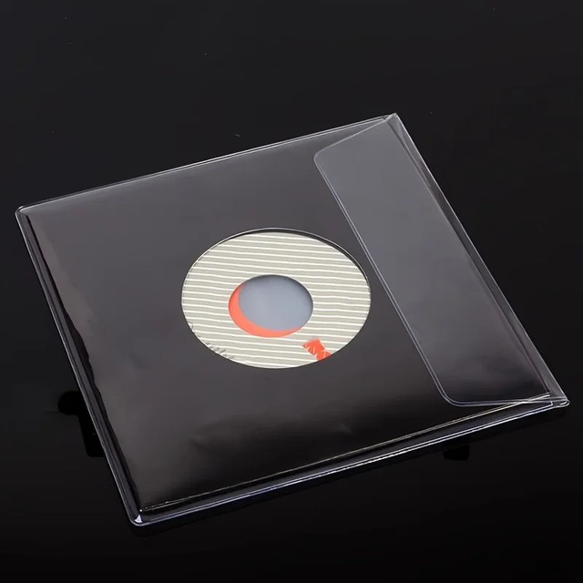 10팩 두꺼운 비닐 레코드 외부 슬리브, 플랩이 있는 투명 LP 및 앨범 커버, 비닐 레코드 잘 보호된 정리함