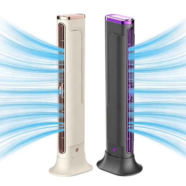 휴대용 날개 없는 USB 충전식 에어컨 팬 (책상, 사무실, 가정, 자동차, 캠핑, 야외, 실내, 여행, RV, 작업장, 기숙사용)