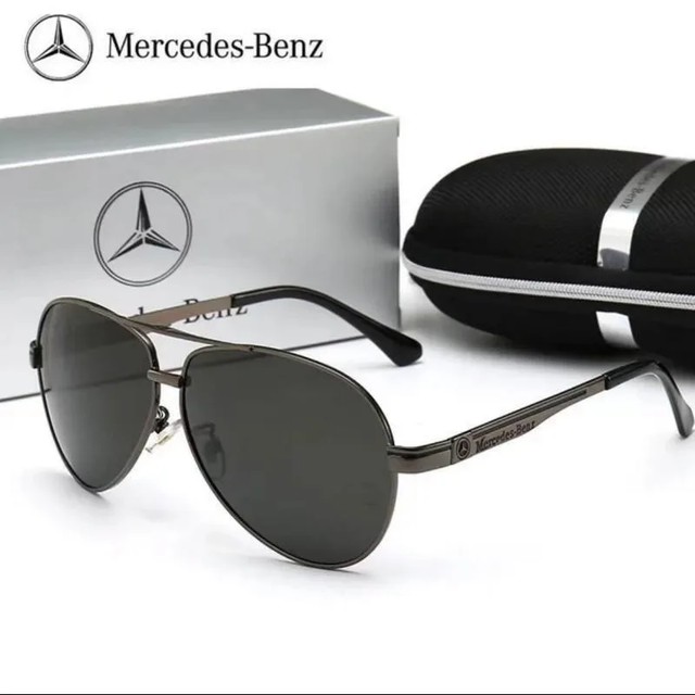 메르세데스 벤츠 B C E S 클래스 A 클래스 C200L GLC 클래식 드라이빙 남성용 편광 선글라스 금속 프레임 키체인