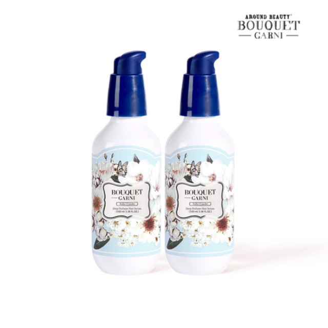 [부케가르니]부케가르니 딥 퍼퓸 헤어세럼 베이비파우더향 100ml x2개