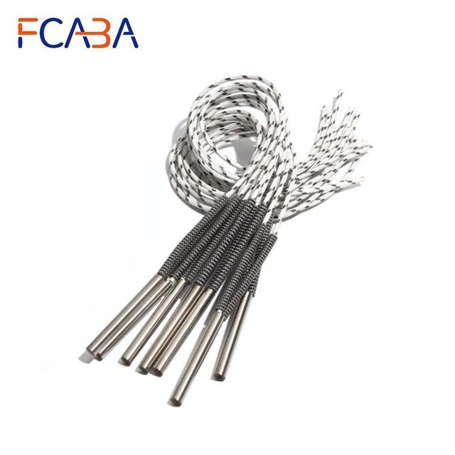 FCABA 5PCS 8mm 62~75mm 316SUS 카트리지 히터 110V 220V 380V 원통형 튜브 200W 210W 220W 230W 250W 발열체