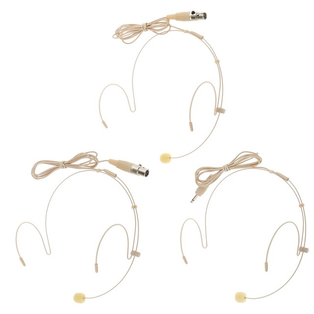 직업적인 귀고리 타전된 헤드셋 머리에 착용하는 마이크 3Pin 4Pin 3.5mm 피부색깔