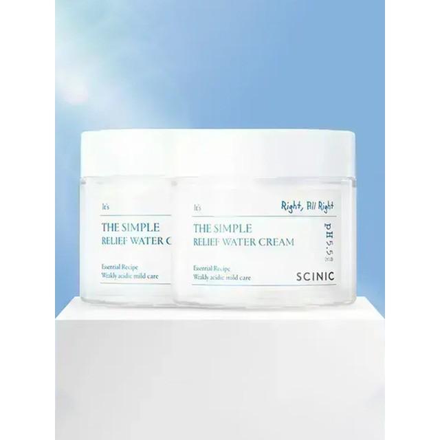 싸이닉/싸이닉 더 심플 릴리프 약산성 수분크림 80ml 2개/모이스처라이저 크림/오일/밤