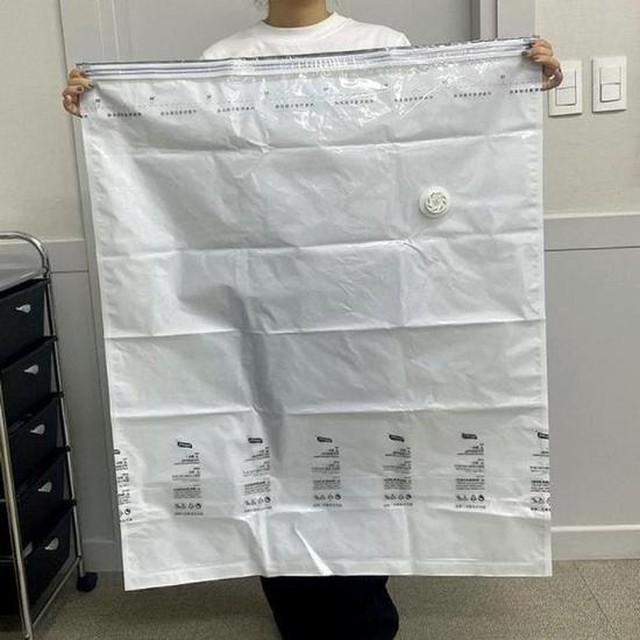 이불압축팩 이불수납팩 진공압축 초대형 80x100