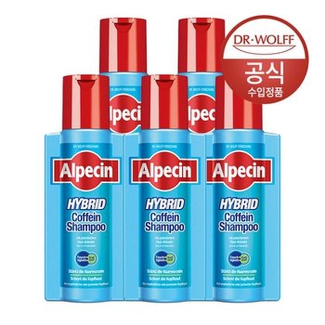 [알페신] 알페신 하이브리드 카페인 샴푸 건성 두피용 250ml x5[이마트몰]