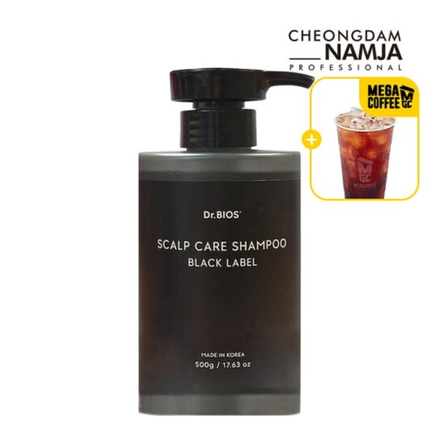 [구매시 메가커피 기프티콘+10%OFF][청담남자] 두피 강화 샴푸 미용실 약산성 샴푸 비듬 지성 볼륨 바이오틴 닥터비오스 500g