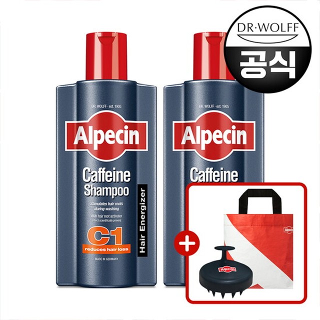 알페신 카페인 샴푸 C1 (모발 강화) 600ml X 2