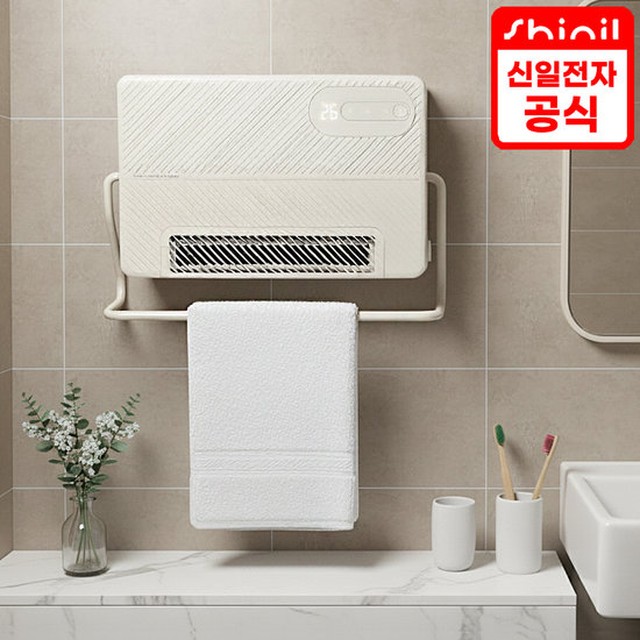 신일 스마트 욕실 화장실 온풍기 26년형 신제품 IPX4 방수 홈쇼핑 즉시발열 스탠드겸용 벽걸이 무타공 난방기 PTC 전기 히터