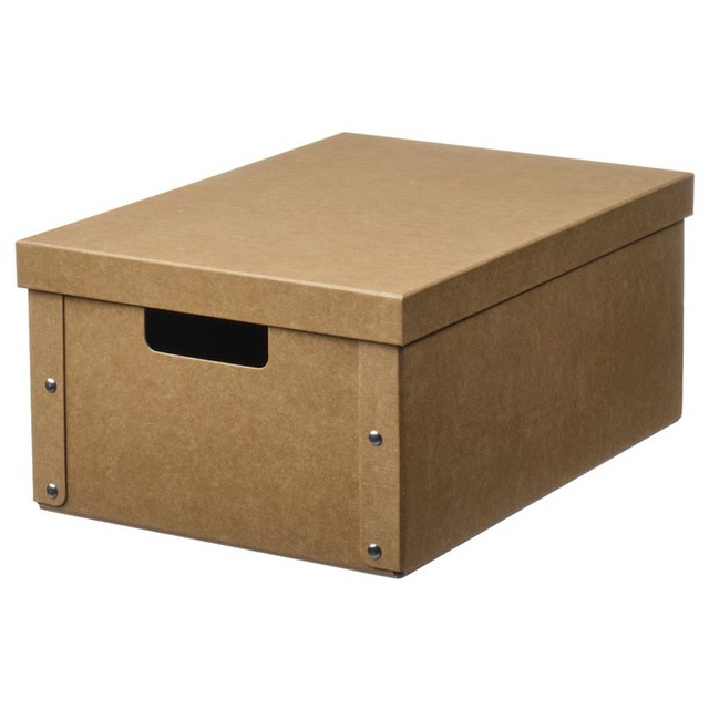 이케아 GARDESGARD 예르데스고르드 수납상자+뚜껑 중형 25x35x16cm 수납박스 서류함 정리함