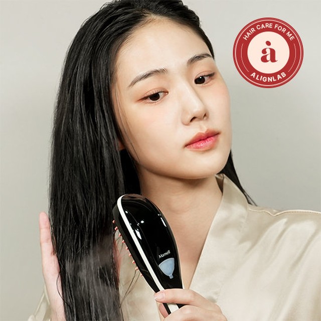 [얼라인랩] 리무빙컬 매직 앰플+브러시 지성두피 손상모 케어 퍼퓸 단백질 코팅 LED 테라피