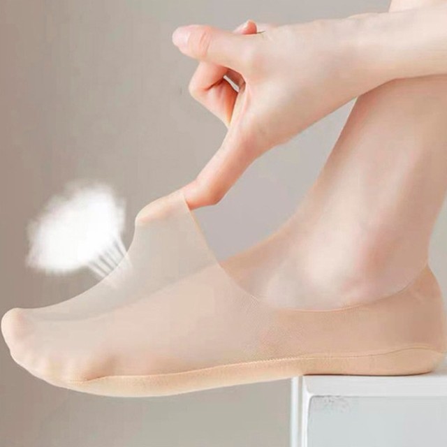 마전동상회 안벗겨지는 여성 덧신 페이크 메쉬 덧신 실리콘 레이스 여름
